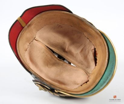 Casque à pointe modèle 1895 nominatif d'officier...