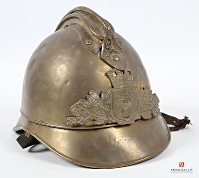 Casque laiton de Sapeur-pompier modèle 1885,...
