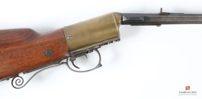 Fusil à vent calibre 9 mm, canon à pans au...