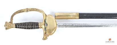 Épée d'officier de Marine, monture laiton...