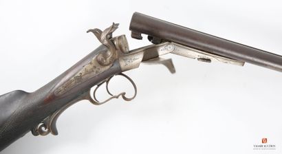 Élégant fusil de chasse à broche calibre...
