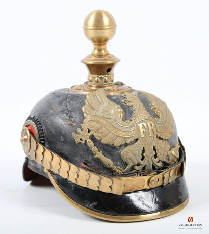 Casque à pointe modèle 1895 nominatif d'officier...