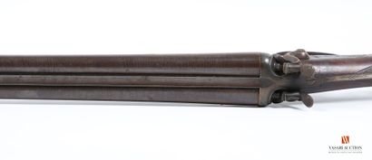 Beau fusil de chasse calibre 16-65, percussion...