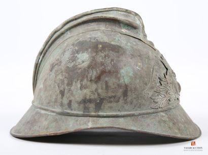 Casque laiton de Sapeur-pompier modèle 1885,...