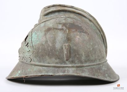 Casque laiton de Sapeur-pompier modèle 1885,...