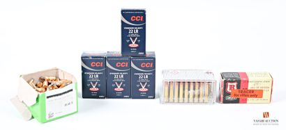 Munitions de catégorie C et divers: 47 cartouches...