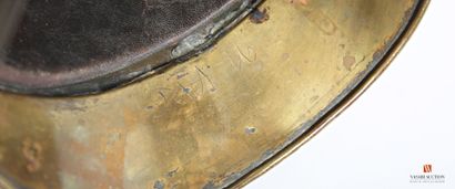 Casque laiton de Sapeur-pompier modèle 1885,...
