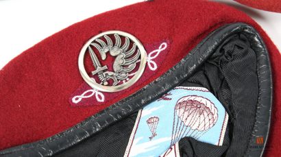 Armée francaise : béret rouge de parachutiste...