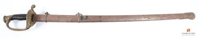 Sabre modèle 1855, monture laiton à une branche...