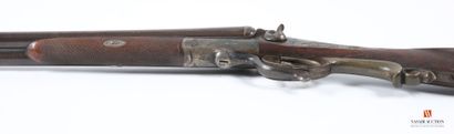 Beau fusil de chasse calibre 16-65, percussion...