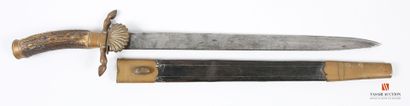 Beau couteau de chasse, lame droite de 408...