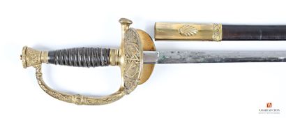 Épée d'officier de Marine, monture laiton...