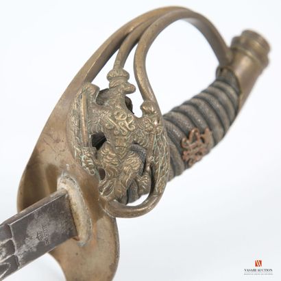 Sabre d'officier modèle 1889, lame droite...