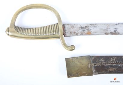 Sabre d'infanterie Briquet, lame courbe de...