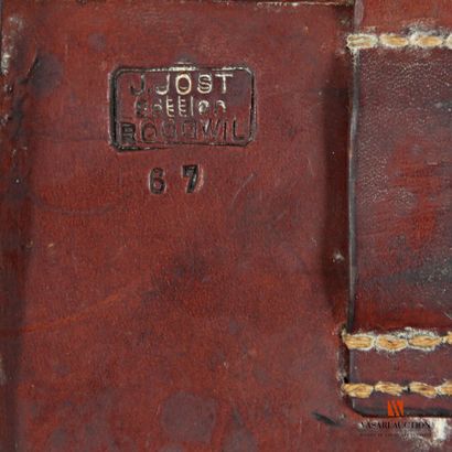 Giberne de gendarmerie modèle 1875, cuir...