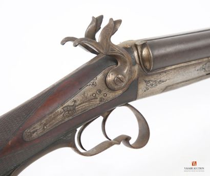 Élégant fusil de chasse à broche calibre...