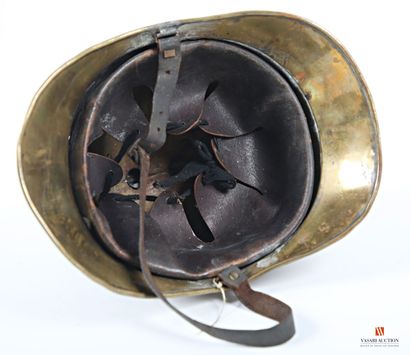 Casque laiton de Sapeur-pompier modèle 1885,...