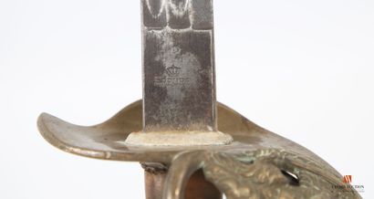Sabre d'officier modèle 1889, lame droite...