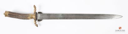 Beau couteau de chasse, lame droite de 408...