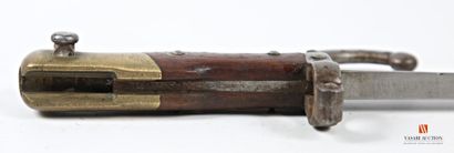 Baïonnette Gras modèle 1874, lame droite...