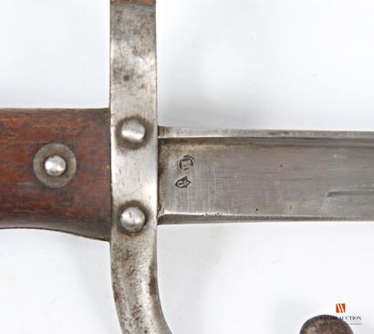 Baïonnette Gras modèle 1874, lame droite...