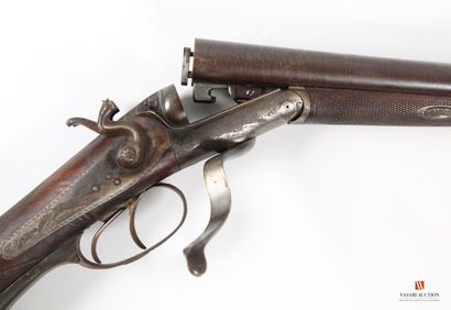 Beau fusil de chasse calibre 16-65, percussion...