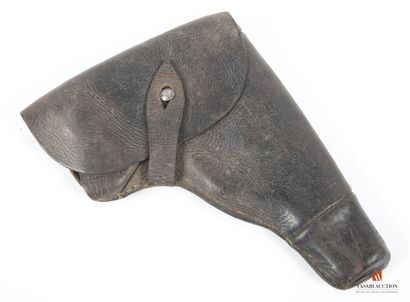 Étui de pistolet type P38, cuir noirci, cuir...