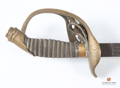 Sabre d'officier modèle 1889, lame droite...