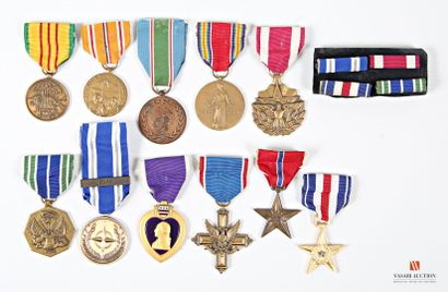 Ordres et décorations : USA, Purple heart,...