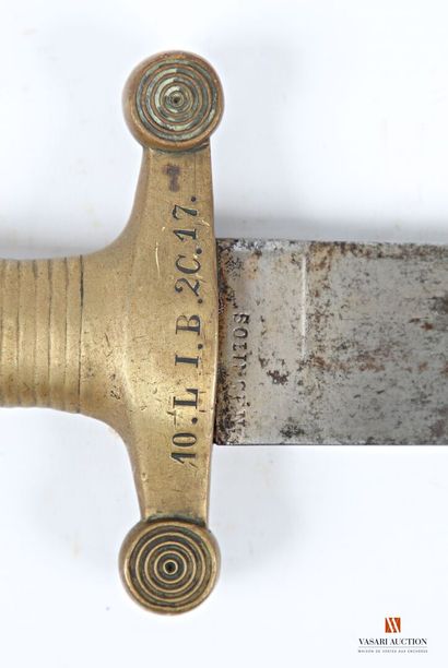 Glaive allemand, lame droite de 572 mm, poignée...