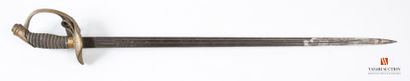 Sabre d'officier modèle 1889, lame droite...
