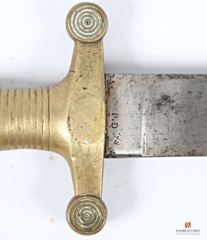 Glaive allemand, lame droite de 572 mm, poignée...