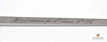 Baïonnette Gras modèle 1874, lame droite...