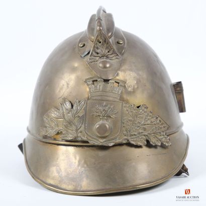 Casque laiton de Sapeur-pompier modèle 1885,...