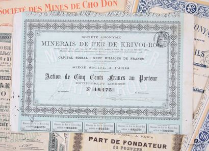[BONDS] 
Lot including Serbian loans (coupons...