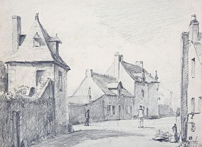 VALES Edmond (1918-2001)
Vue du Croisic
Fusain...