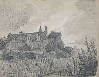 VALES Edmond (1918-2001)
La boissière
Fusain...