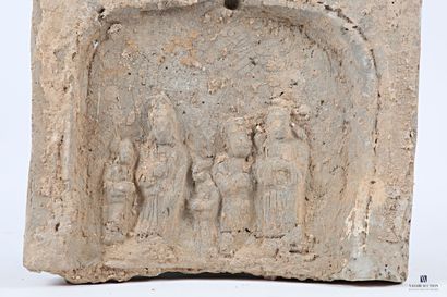 CHINE - Canton
Trois carreaux de terre cuite...