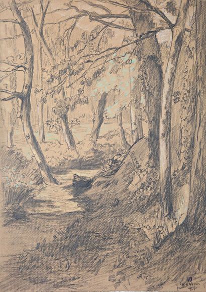 VALES Edmond (1918-2001)
Vue des bois de...