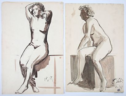 VALES Edmond (1918-2001)
Nues
Deux aquarelles...