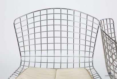 BERTOIA Harry (1915-1978)
Paire de chaises,...