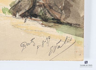 VALES Edmond (1918-2001)
Promenade le long...