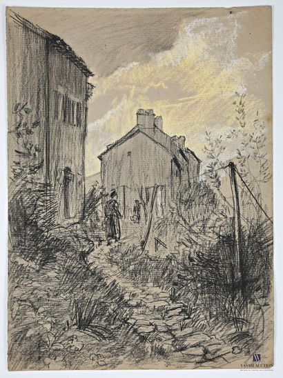 VALES Edmond (1918-2001)
Femmes étendant...