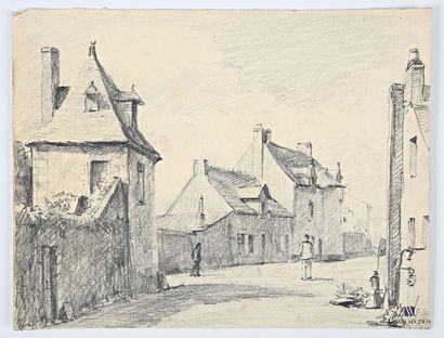 VALES Edmond (1918-2001)
Vue du Croisic
Fusain...