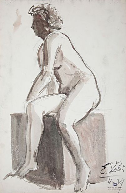 VALES Edmond (1918-2001)
Nues
Deux aquarelles...