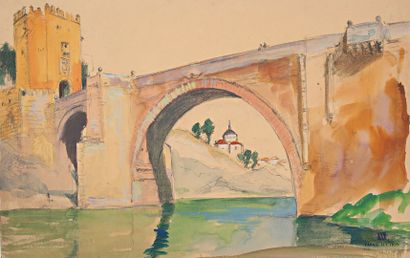 VALES Edmond (1918-2001)
Deux vues du pont...