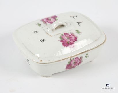 CHINE
Boite à savon de forme rectangulaire...