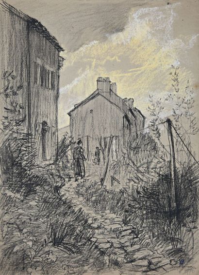VALES Edmond (1918-2001)
Femmes étendant...