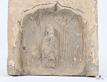 CHINE - Canton
Trois carreaux de terre cuite...