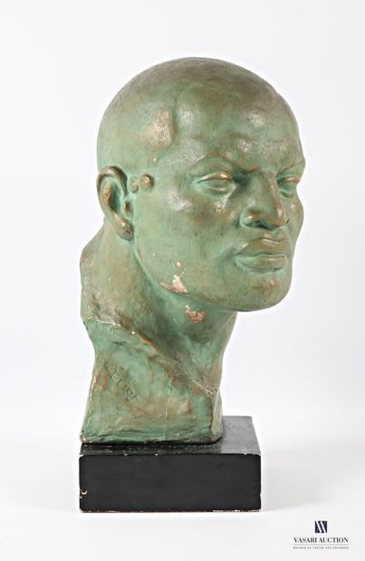 ELIOS (XXème siècle)
Tête d'africain
Plâtre...
